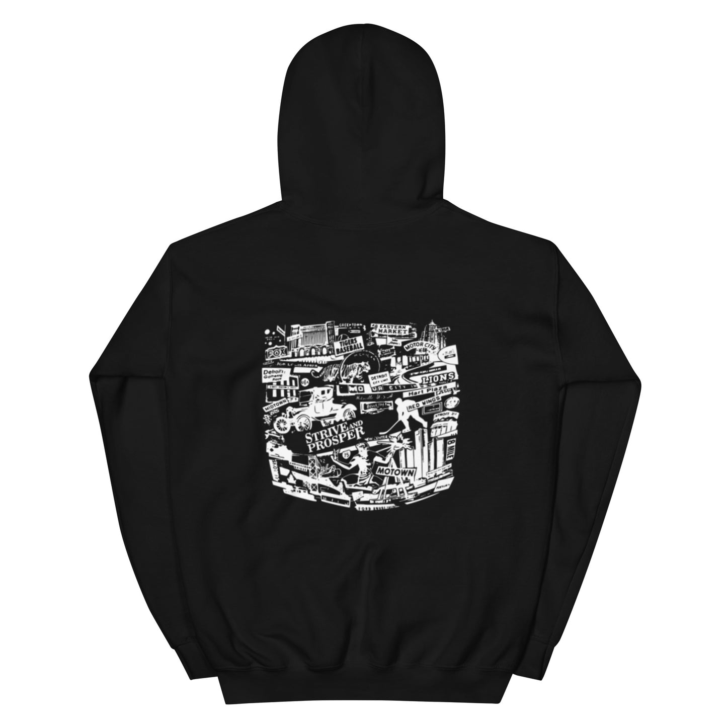 MOTOR CITY HOODIE BLACK (BIG & TALL)