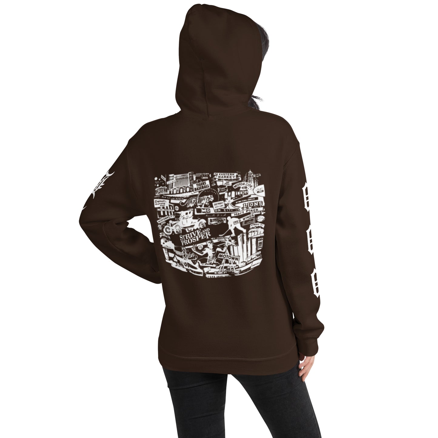 MOTOR CITY HOODIE (BROWN)