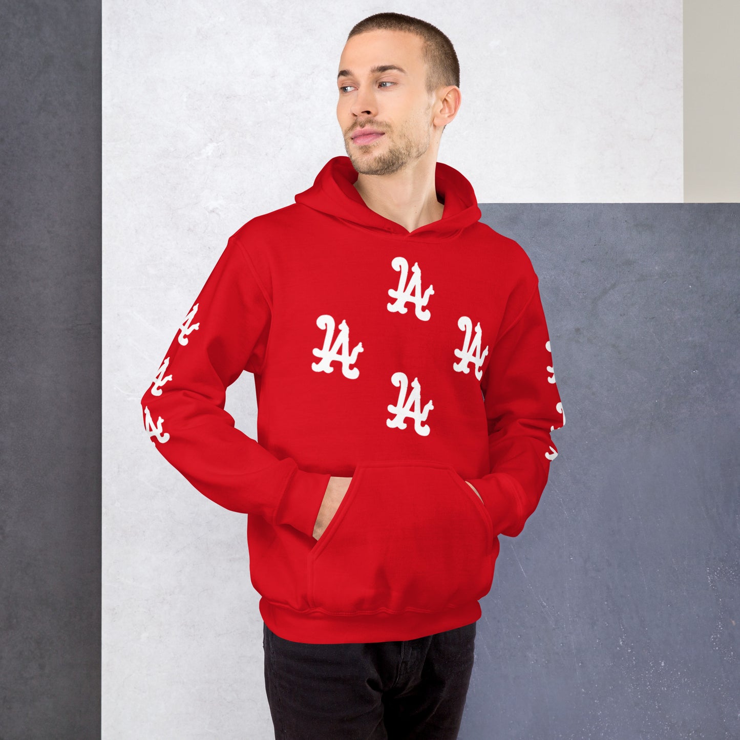 TO LIVE & DIE IN L.A. HOODIE (RED)