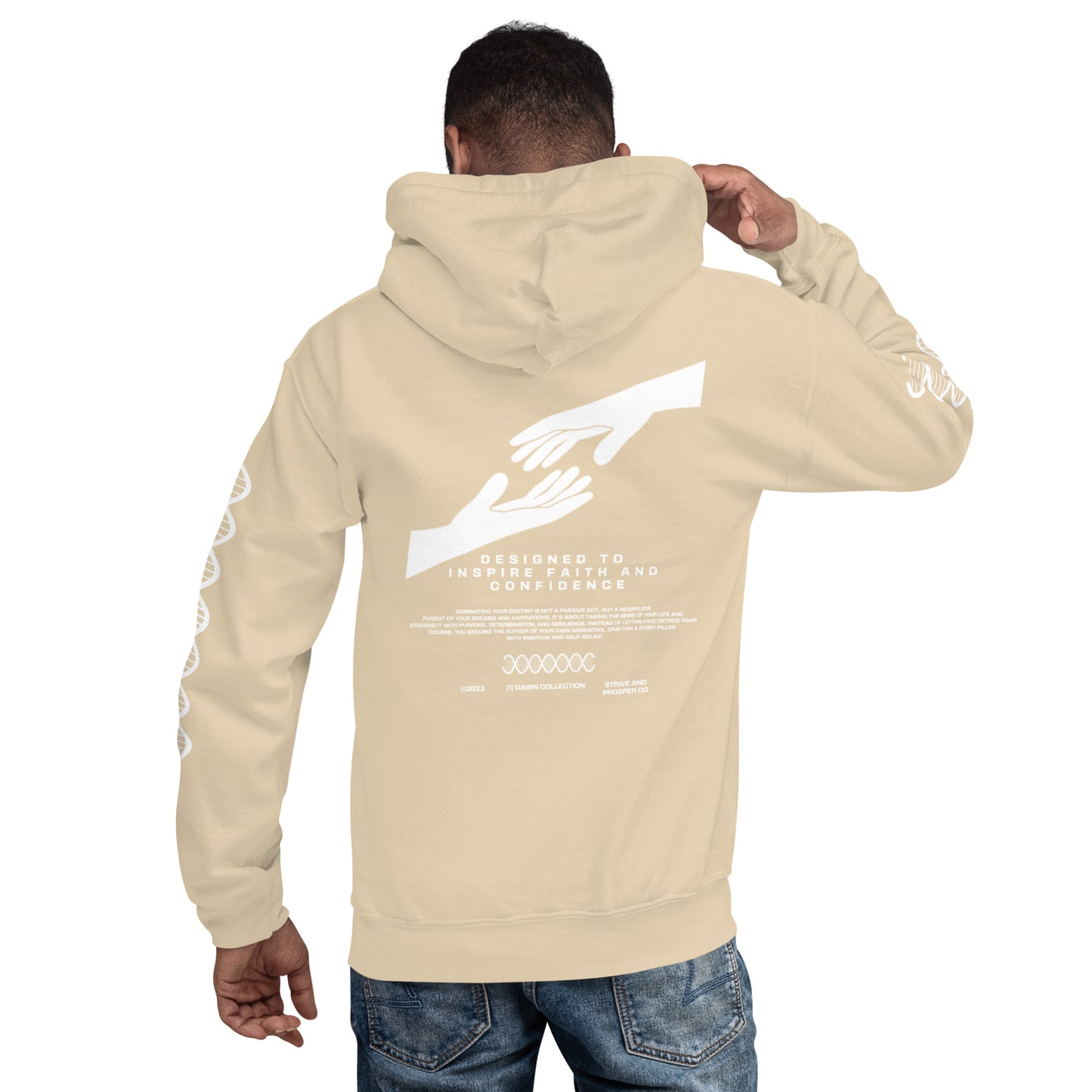 “OG” HOODIE (TAN/BLACK)