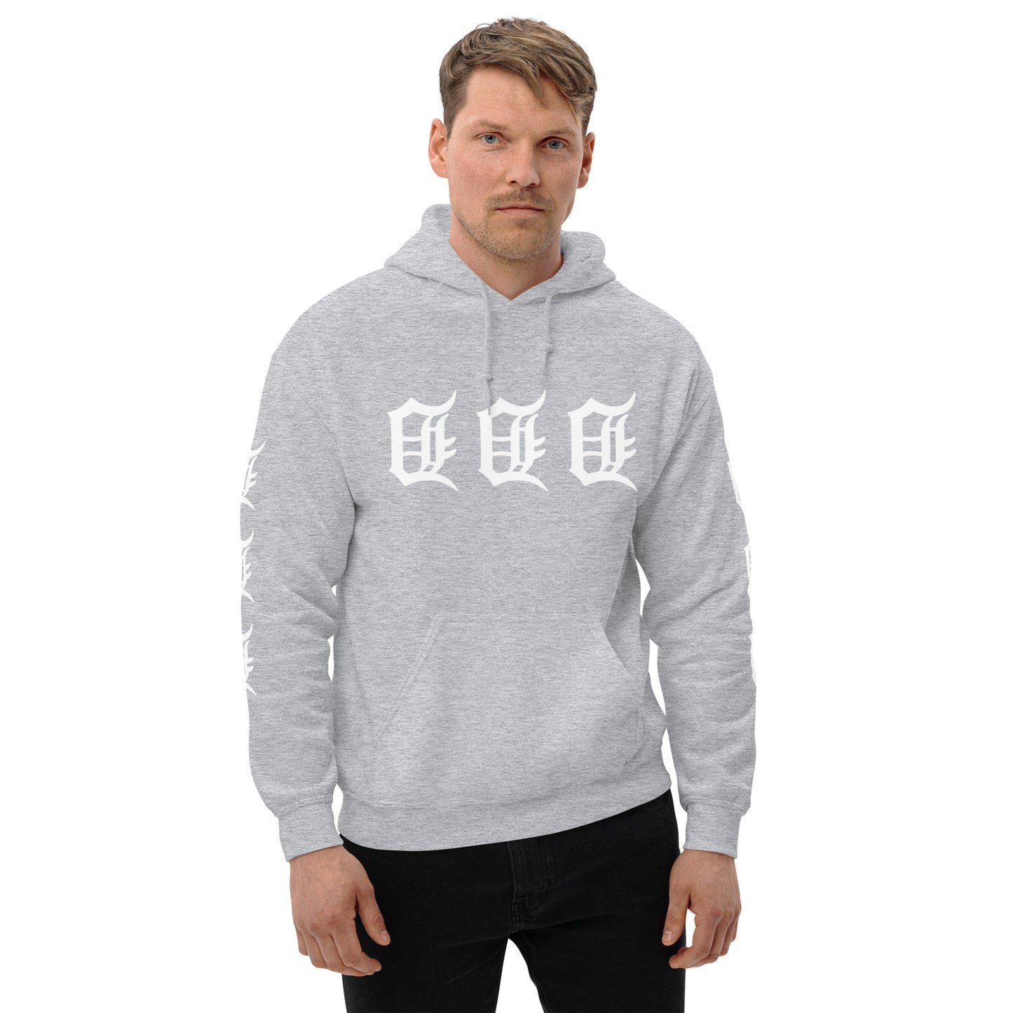 MOTOR CITY HOODIE GREY (BIG & TALL)