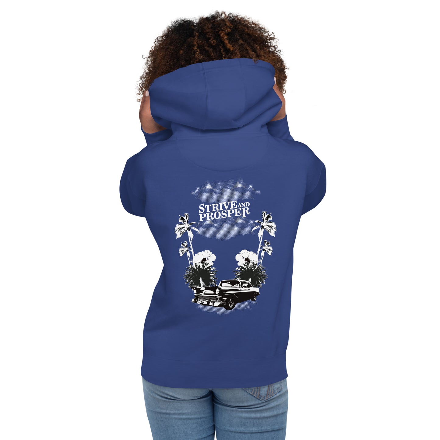 TO LIVE & DIE IN L.A. HOODIE (BLUE)